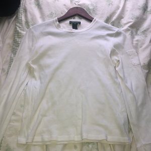 Ralph Lauren White Long Sleeve Shirt